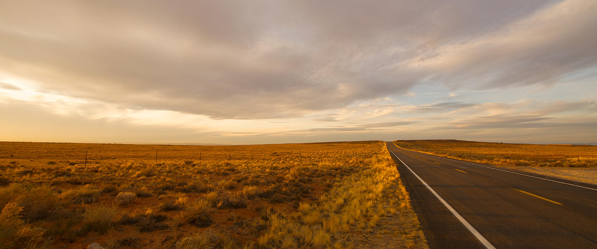 Empty highway road